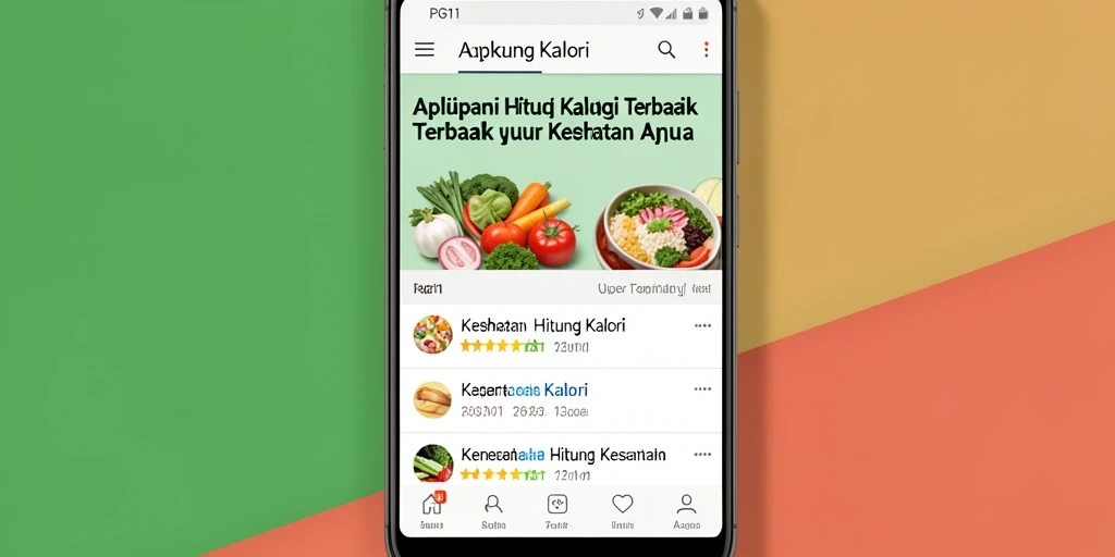 Tampilan utama aplikasi PG11 menunjukkan fitur Hitung Kalori yang intuitif.